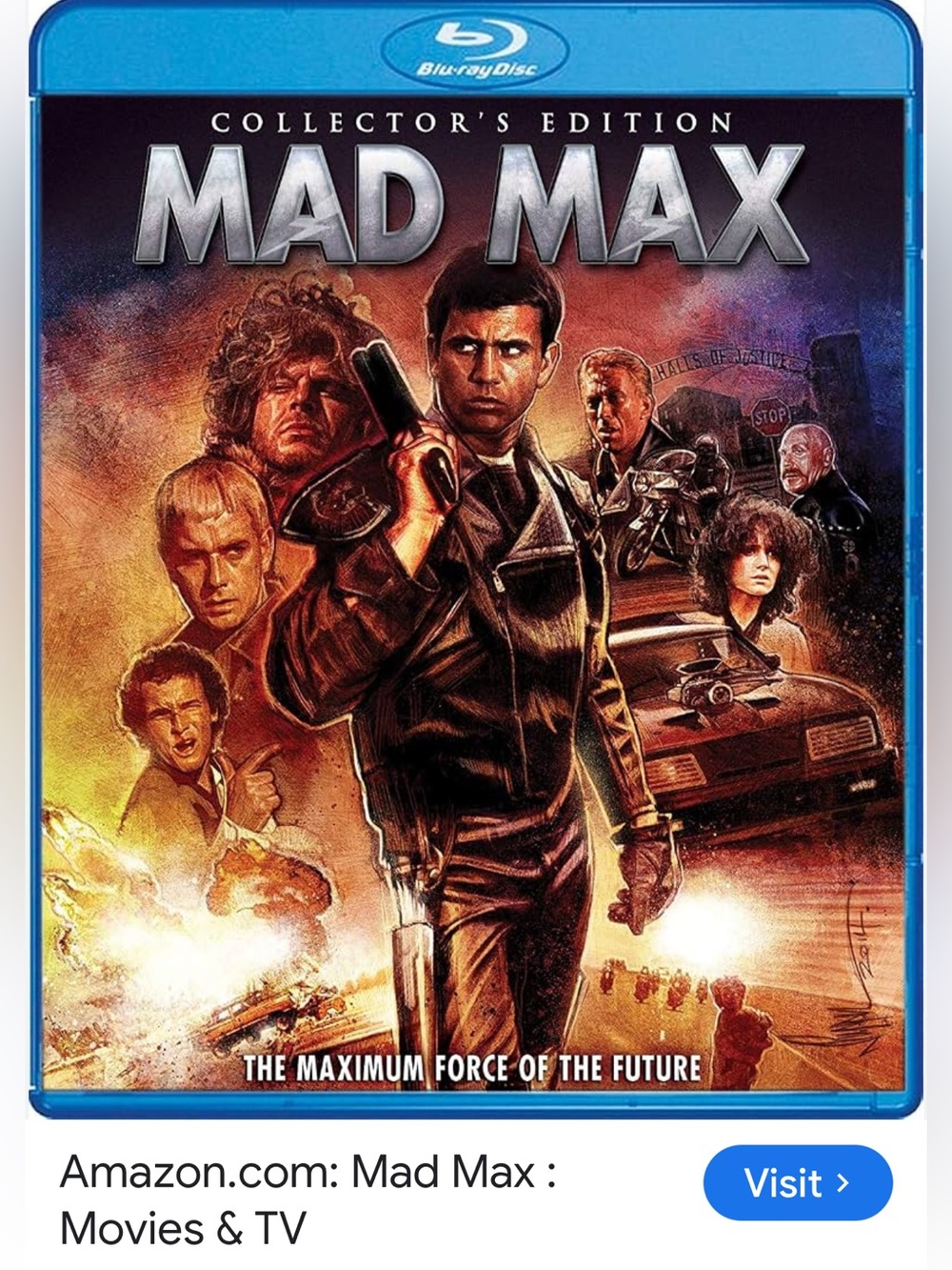 #2835**Mad Max Collector's Edition Blu-ray - Black Cover Artwork - Picture 1 of 15